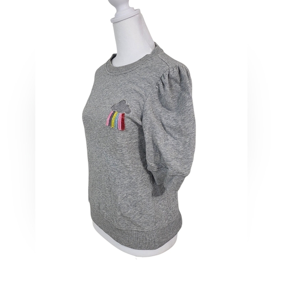 Kate Spade Rain Or Shine Gray Sweatshirt Size XS - Picture 1 of 5